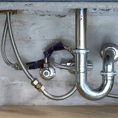 Braided flexible hoses under a sink are a major cause of water damage